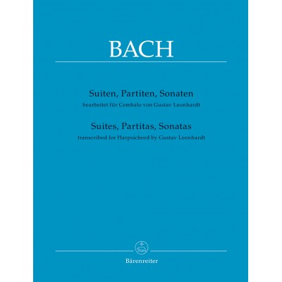 BACH J.S. - SUITES, PARTITAS, SONATAS - TRANSCRIBED FOR HARPSICHORD (GUSTAV LEONHARDT)