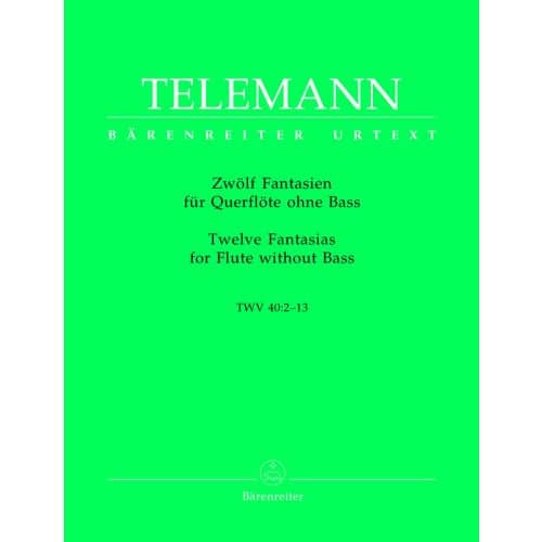 TELEMANN G.P. - TWELVE FANTASIAS FOR FLUTE WITHOUT BASS TWV 40:1-12 - FLUTE