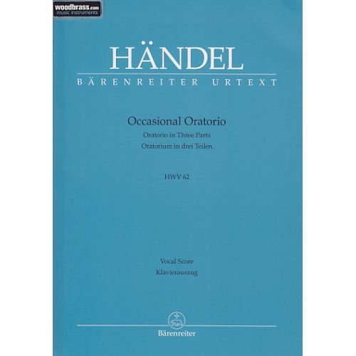 BARENREITER HANDEL - OCCASIONAL ORATORIO HWV 62