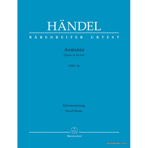 BARENREITER HANDEL G.F. - ARMINIO HWV 36 - VOCAL SCORE