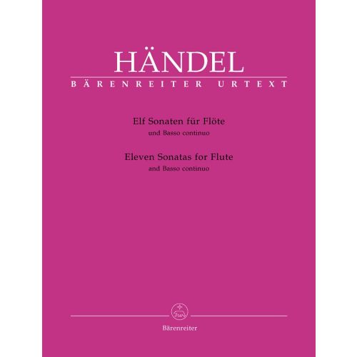 BARENREITER HAENDEL G.F. - ELEVEN SONATAS - FLUTE AND BASSO CONTINUO