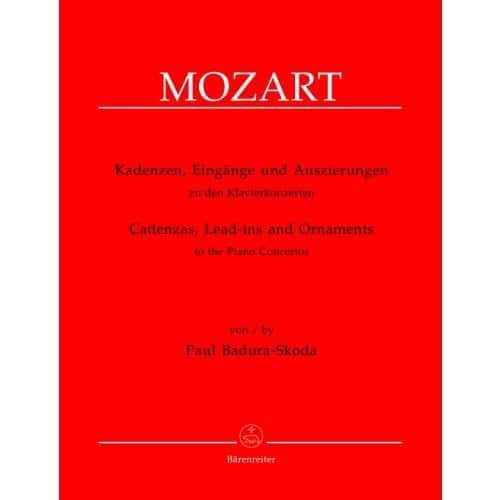BADURA-SKODA PAUL - CADENZAS, LEAD-INS AND ORNAMENTS TO THE PIANO CONCERTOS BY W.A. MOZART