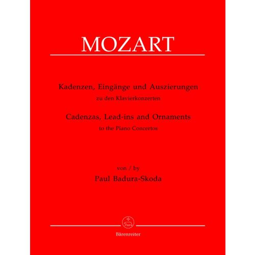 BADURA-SKODA PAUL - CADENZAS, LEAD-INS AND ORNAMENTS TO THE PIANO CONCERTOS BY W.A. MOZART