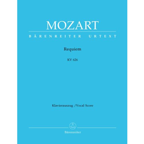 BARENREITER MOZART W.A. - REQUIEM, KV 626 - KLAVIERAUSZUG