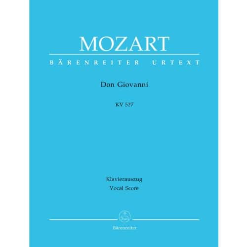 MOZART W.A. - DON GIOVANNI KV 527 - REDUCTION CHANT, PIANO