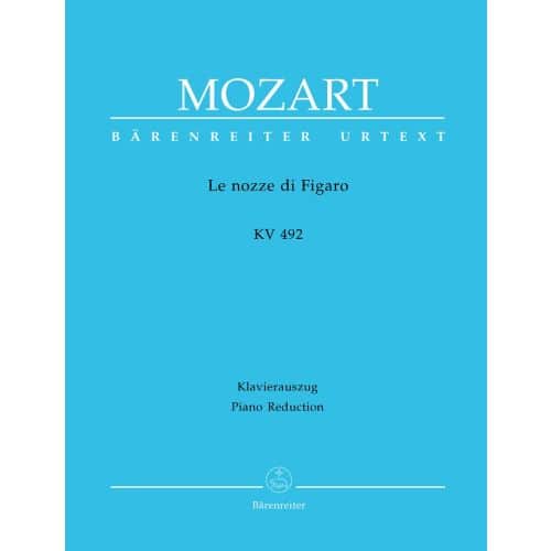 MOZART W.A. - LES NOCES DE FIGARO KV 492 - CHANT, PIANO