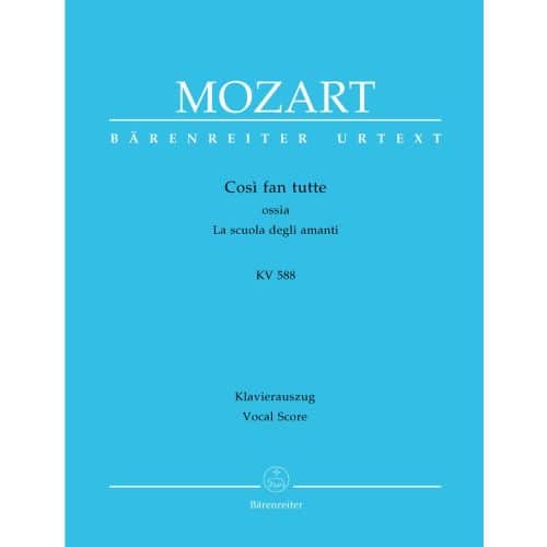 MOZART W.A. - COSI FAN TUTTE KV 588 - KLAVIERAUSZUG