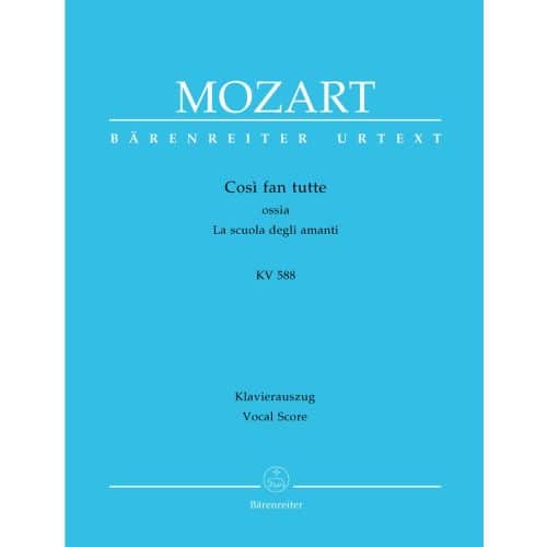 MOZART W.A. - COSI FAN TUTTE KV 588 - VOCAL SCORE