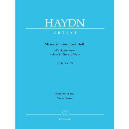 HAYDN J. - MISSA IN TEMPORE BELLI, MASS IN TIME OF WAR HOB.XXII:9 - KLAVIERAUSZUG