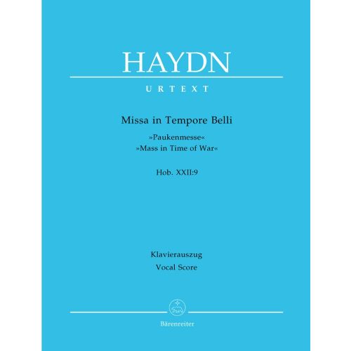 HAYDN J. - MISSA IN TEMPORE BELLI, MASS IN TIME OF WAR HOB.XXII:9 - VOCAL SCORE