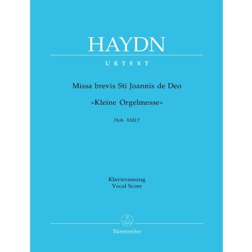 HAYDN J. - MISSA BREVIS ST JOANNIS DE DEO, KLEINE ORGELMESSE HOB.XXII:7 - KLAVIERAUSZUG