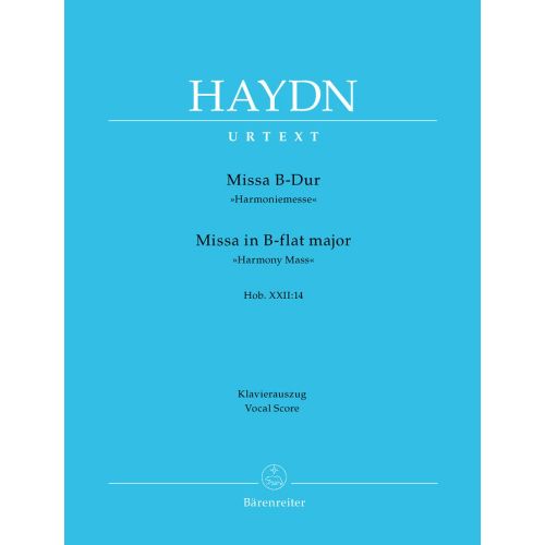 HAYDN J. - MISSA IN B-DUR HARMONIEMESSE HOB.XXII:14 - REDUCTION CHANT, PIANO