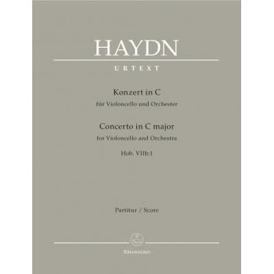 HAYDN J. - CONCERTO IN C MAJOR HOB VIIb:I - SCORE