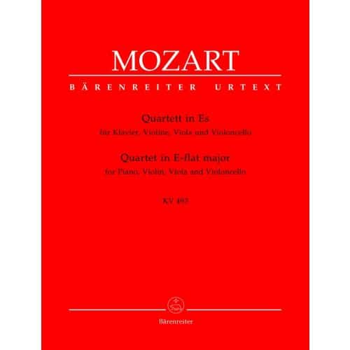 MOZART W.A. - QUARTETT IN ES KV 493 - KLAVIER, VIOLINE, VIOLA, VIOLONCELLO