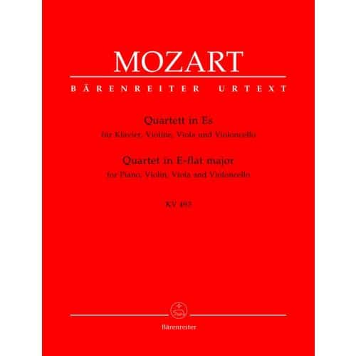 MOZART W.A. - QUARTET IN E-FLAT MAJOR KV 493 - PIANO, VIOLIN, VIOLA, VIOLONCELLO