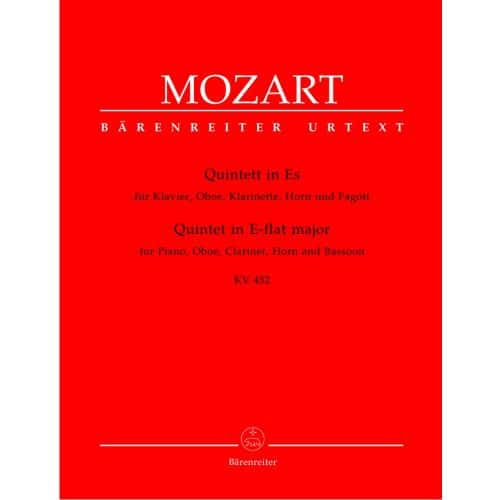 MOZART W.A. - QUINTET IN E-FLAT MAJOR KV 452 - PIANO, OBOE, CLARINET, BASSOON, HORN