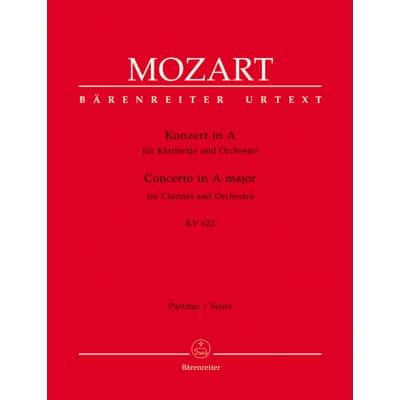 MOZART W.A. - KONZERT FÃœR KLARINETTE A-DUR KV 622 - CONDUCTEUR