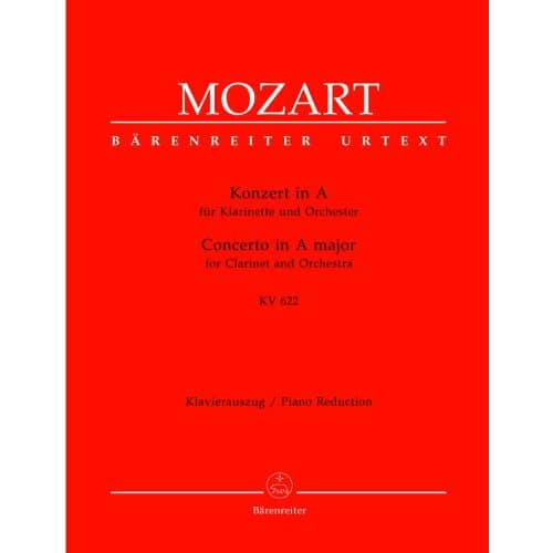 MOZART W.A. - CONCERTO EN LA MAJEUR KV 622 - CLARINETTE, PIANO