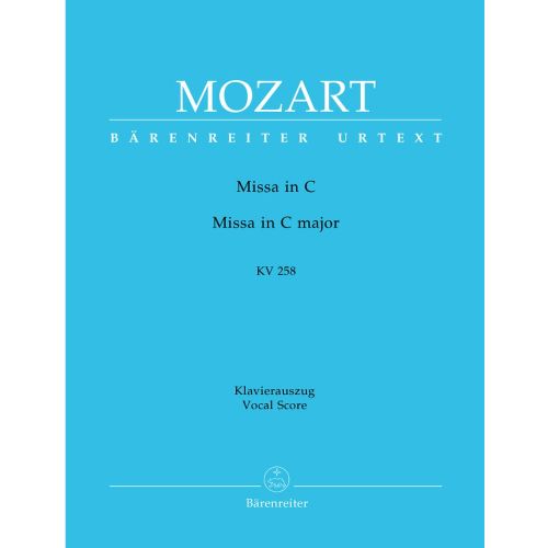 MOZART W.A. - MESSE EN DO MAJEUR KV 258 - VOCAL SCORE