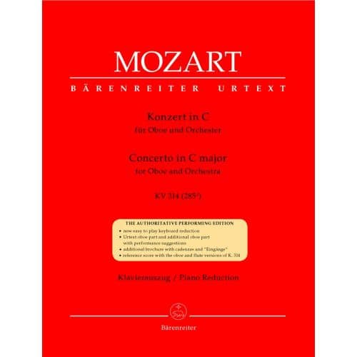 MOZART W.A. - CONCERTO IN C MAJOR KV 314 (285D) - OBOE, PIANO