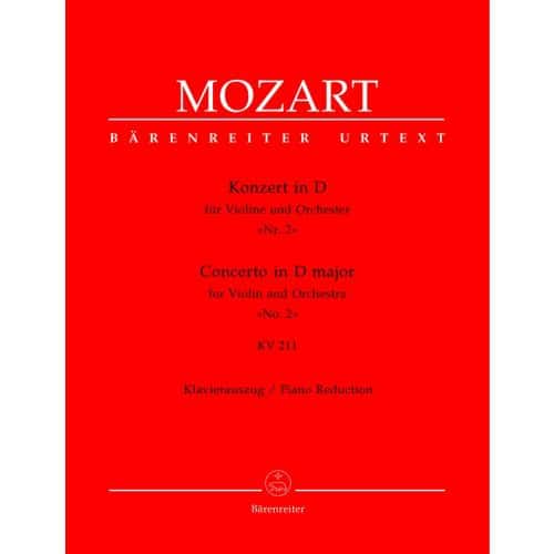 MOZART W.A. - CONCERTO N°2 IN D MAJOR KV 211 - VIOLIN, PIANO
