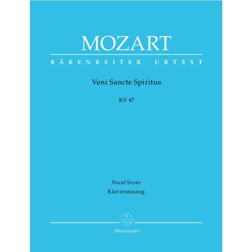 MOZART W.A. - VENI SANCTI SPIRITUS KV 47 - REDUCTION CHANT, PIANO