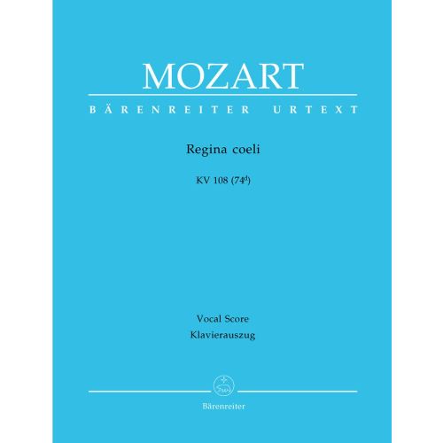  Mozart W.a. - Regina Coeli Kv 108 (74d) - Reduction Chant, Piano