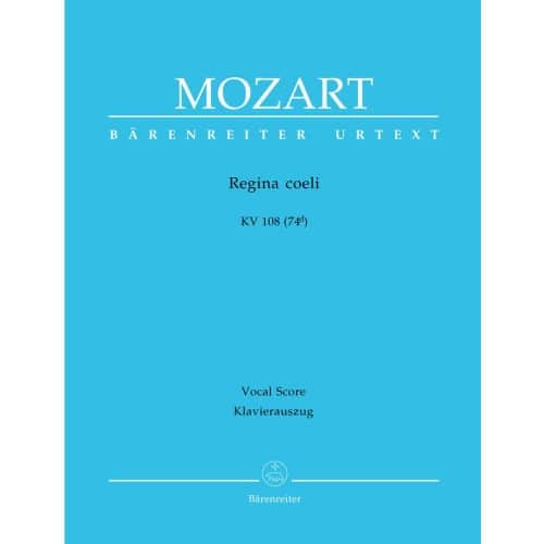 MOZART W.A. - REGINA COELI KV 108 (74D) - PARTITUR