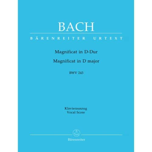 BACH J.S. - MAGNIFICAT EN RE MAJEUR BWV 243 - REDUCTION CHANT, PIANO