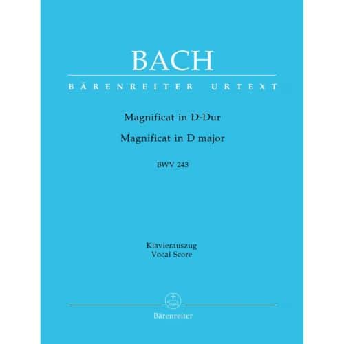 BACH J.S. - MAGNIFICAT IN D-DUR BWV 243 - VOCAL SCORE