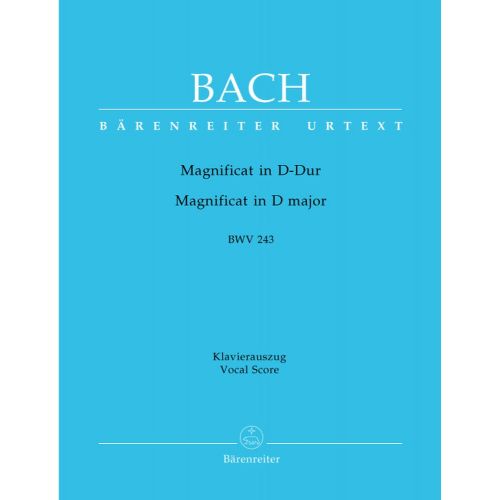 BACH J.S. - MAGNIFICAT IN D MAJOR BWV 243 - VOCAL SCORE