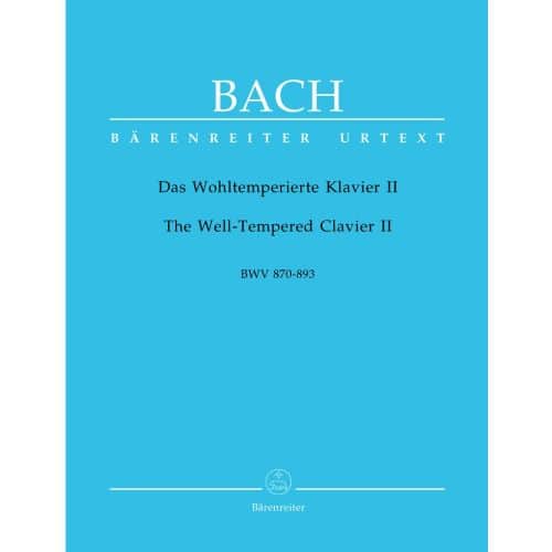 BACH J.S. - DAS WOHLTEMPERIERTE KLAVIER II, BWV 870-893 - CLAVECIN