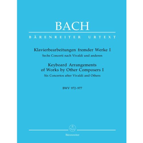BACH J.S - KEYBOARD ARRANGEMENTS OF WORKS BY OTHERS COMPOSERS I : 6 CONCERTOS VIVALDI