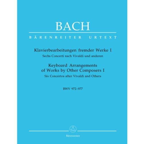 BACH J.S - KEYBOARD ARRANGEMENTS OF WORKS BY OTHERS COMPOSERS I : 6 CONCERTOS VIVALDI