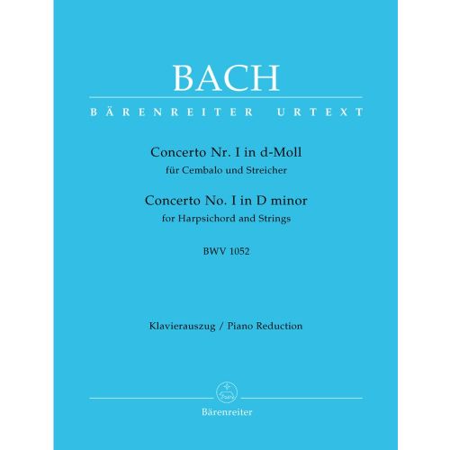 BACH J.S. - CONCERTO N°1 EN D MINOR BWV 1052 - HARPSICHORD