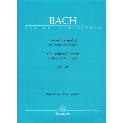 BACH J.S. - CONCERTO N°7 IN G MINOR FOR HARPSICHORD AND STRINGS BWV 1058 - HARPSICHORD