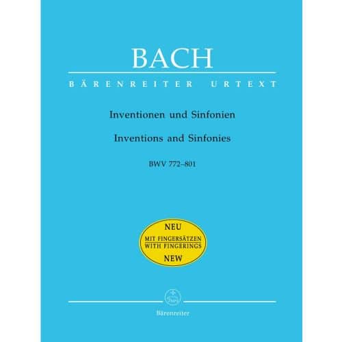BACH J.S. - INVENTIONS ET SYNPHONIES BWV 772-801 (DOIGTES) - CLAVECIN