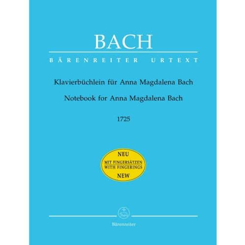 BACH J.S - PETIT LIVRE D'ANNA MAGDALENA BACH - PIANO