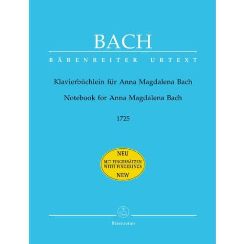 BACH J.S - NOTEBOOK FOR ANNA MAGDALENA BACH - PIANO