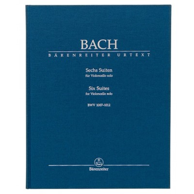 J.S BACH - 6 SUITES BWV 1007-1012 - VIOLONCELLE SEUL - COUVERTURE RIGIDE