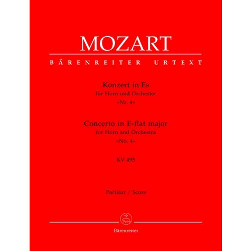 MOZART W.A. - CONCERTO N°4 EN MIB MAJEUR KV 495 POUR COR ET ORCHESTRE - CONDUCTEUR