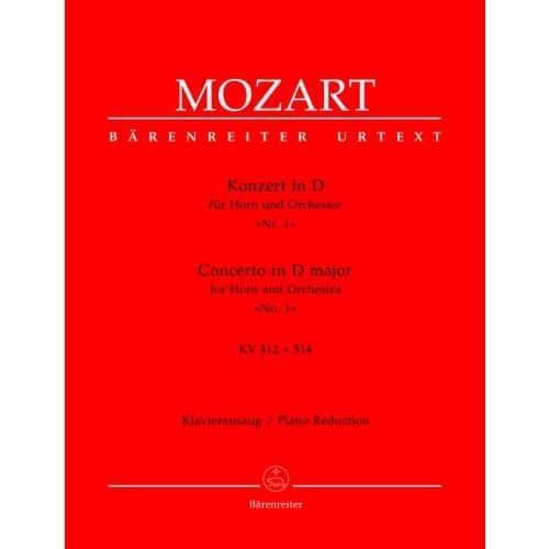MOZART W.A. - CONCERTO N°1 IN D MAJOR KV 412 + 514 (386D) FOR HORN UND ORCHESTRA - HORN, PIANO