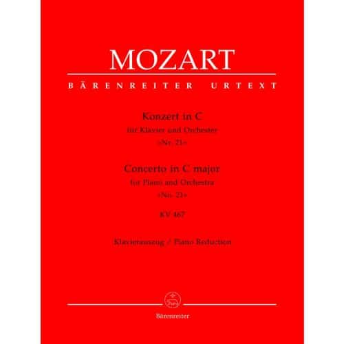 MOZART W.A. - CONCERTO N°21 IN C MAJOR FOR PIANO AND ORCHESTRA KV467 - PIANO REDUCTION