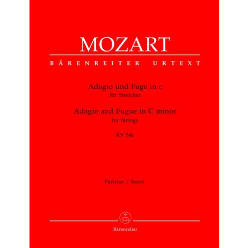 MOZART W.A. - ADAGIO ET FUGUE EN DO MINEUR POUR CORDES KV 546