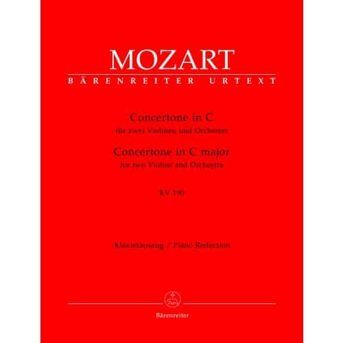 MOZART W.A. - CONCERTONE IN C MAJOR FOR 2 VIOLINS AND ORCHESTRA KV 190(166B,KV6:186)