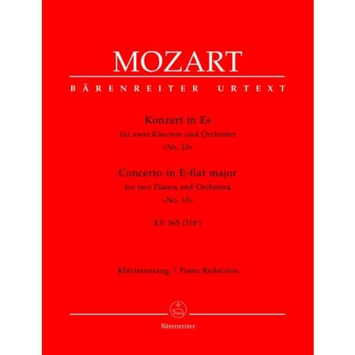 MOZART W.A. - CONCERTO N°10 EN MIB MAJEUR KV 365 (316A) - 2 PIANOS