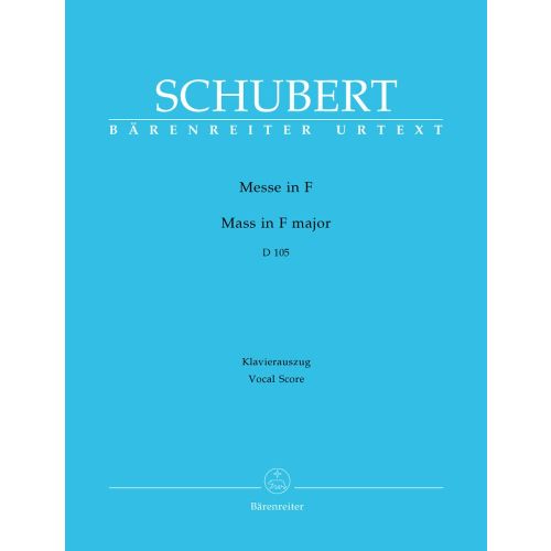 BARENREITER SCHUBERT F. - MASS IN F MAJOR D 105 - VOCAL SCORE