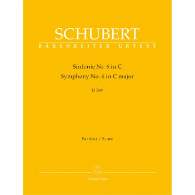 SCHUBERT F. - SINFONIE N° 6 C-DUR D 589 - CONDUCTEUR
