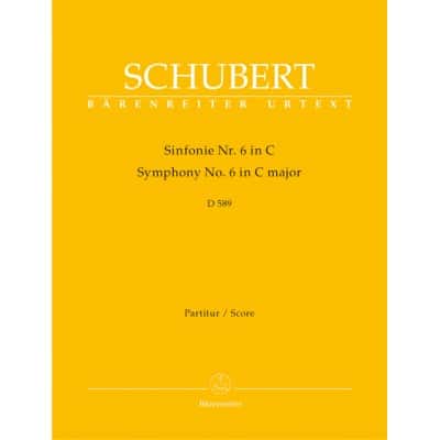 SCHUBERT F. - SINFONIE N° 6 C-DUR D 589 - CONDUCTEUR