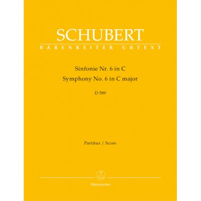 SCHUBERT F. - SINFONIE N° 6 C-DUR D 589 - CONDUCTEUR